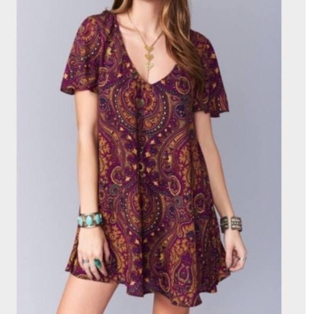 Show Me Your Mumu Purple Kylie Dress SZ Large